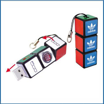 Gifts Cube Style USB Memory Flash Drive, Customized Logo